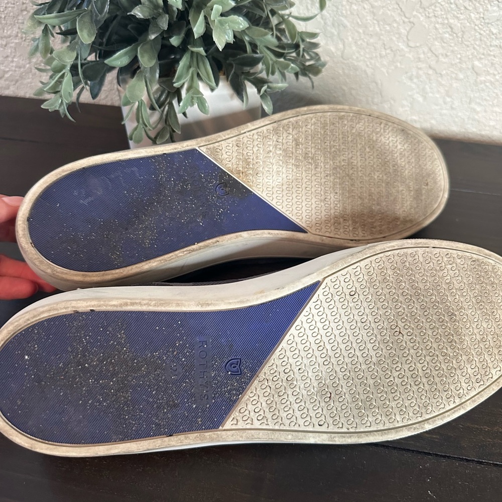 Rothy The Original Slip On Sneaker Grey Camo Women’s 12.5 - Picture 8 of 9